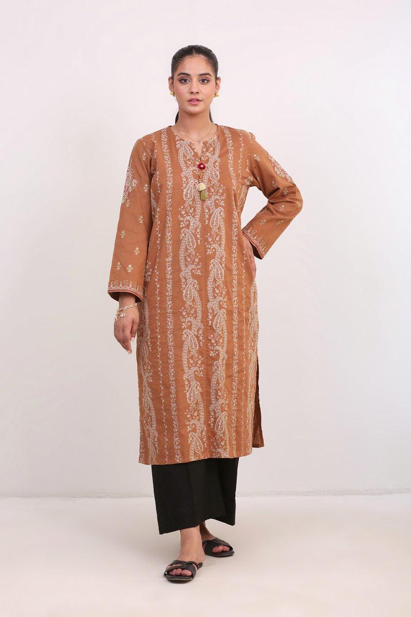 Generation - Kanni Embroidered Shirt - Mustard - Studio by TCS