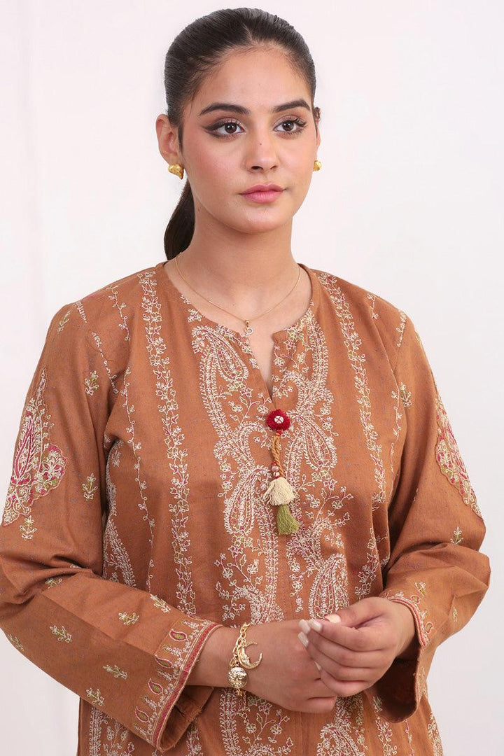 Generation - Kanni Embroidered Shirt - Mustard - Studio by TCS