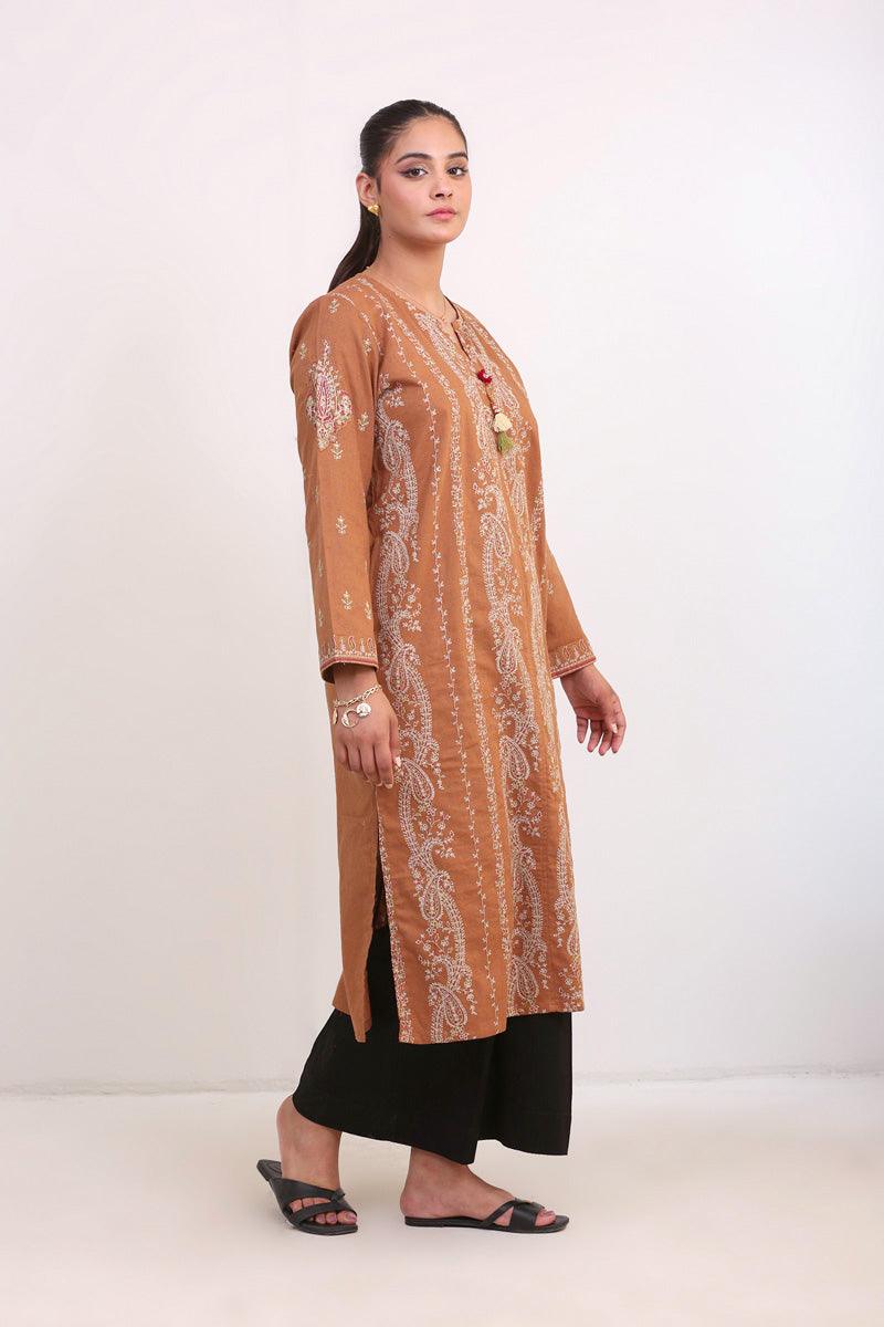 Generation - Kanni Embroidered Shirt - Mustard - Studio by TCS