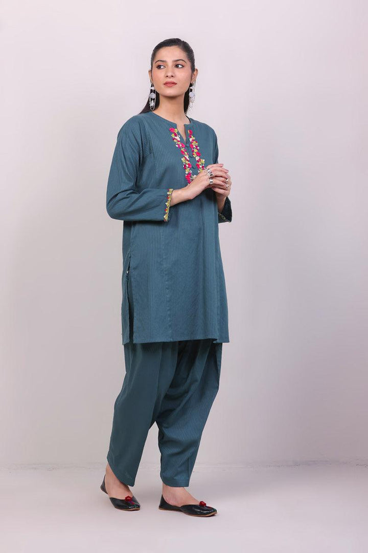Generation - Exotic Blooms 2 Piece Suit - Green - Studio by TCS