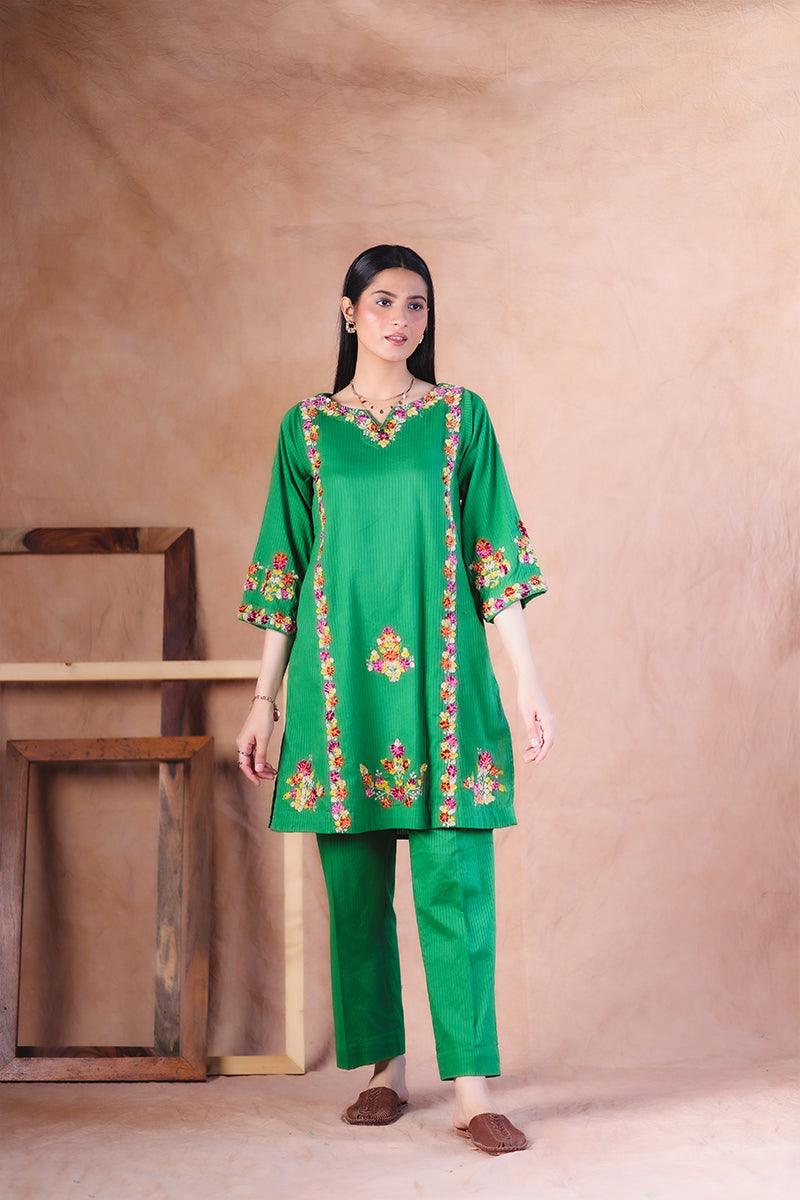 Generation - Exotic Blooms 2 Piece - Green - Studio by TCS
