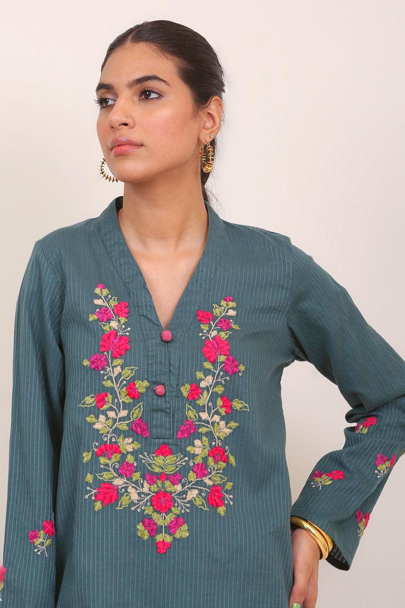 Generation - Exotic Blooms 2 Piece - Teal - Studio by TCS