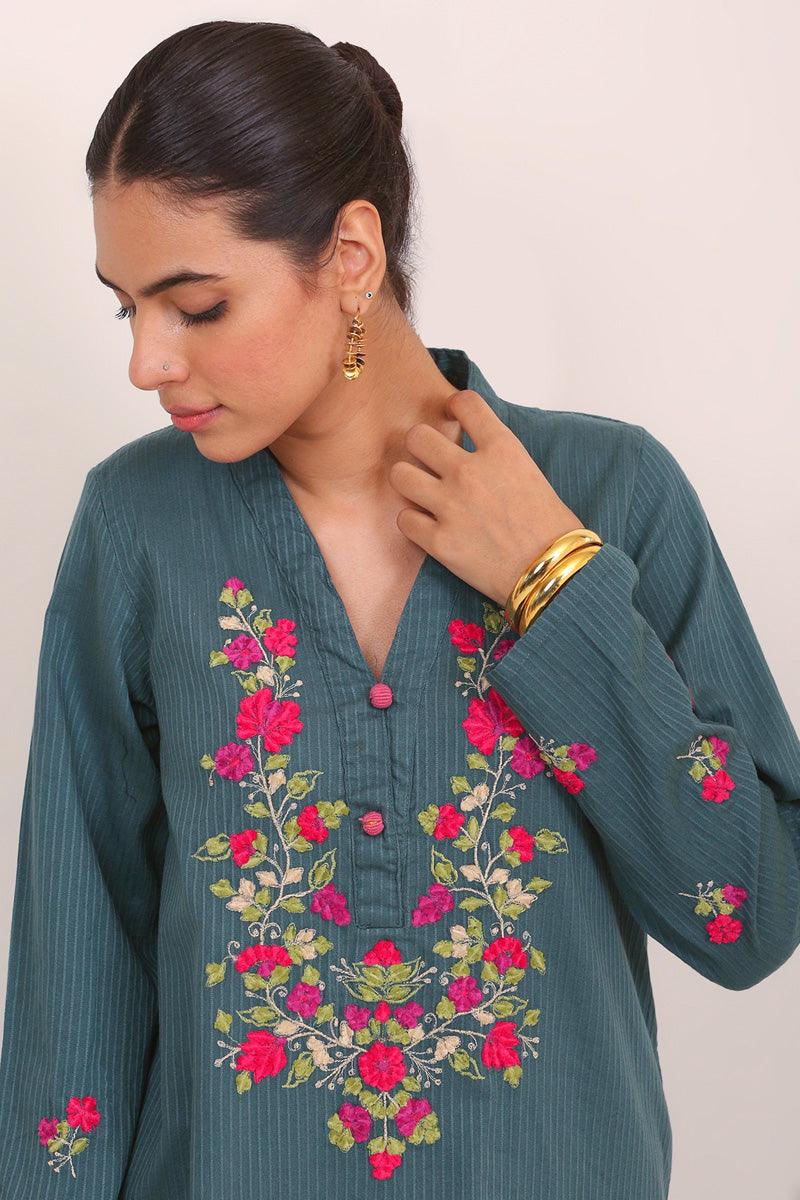 Generation - Exotic Blooms 2 Piece - Teal - Studio by TCS