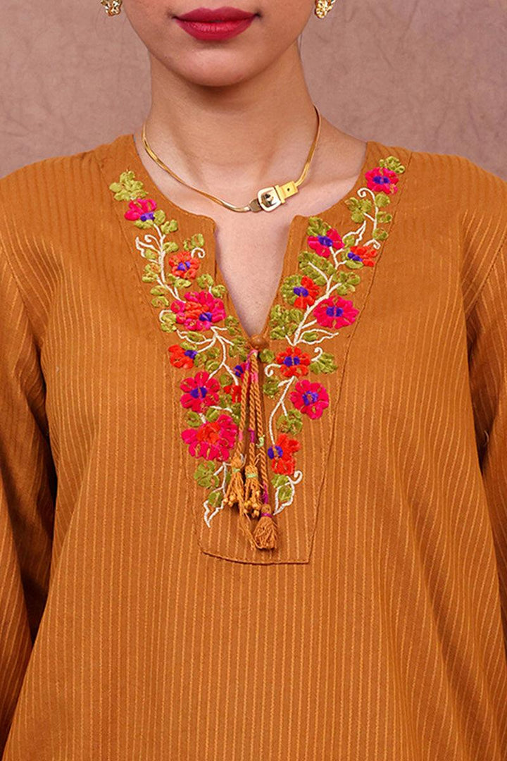 Generation - Exotic Blooms Shirt - Mustard - Studio by TCS