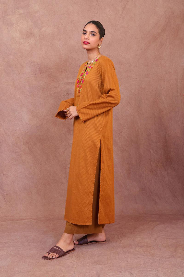 Generation - Exotic Blooms Shirt - Mustard - Studio by TCS