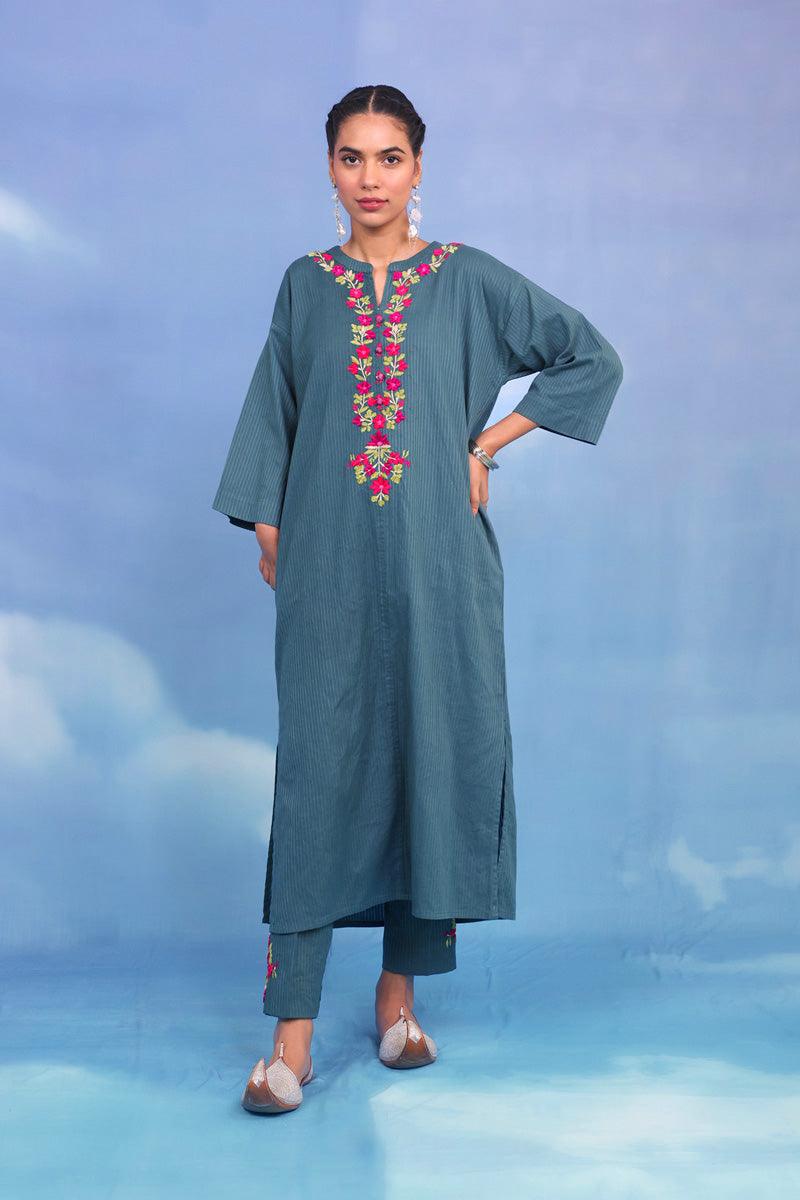 Generation - 2- Piece Exotic Blooms Set - Teal - Studio by TCS