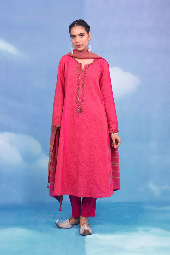 Generation - Terz Embroidered Suit - Pink - Studio by TCS