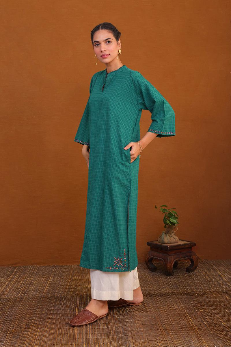 Generation - Terz Embroidered Shirt - Green - Studio by TCS