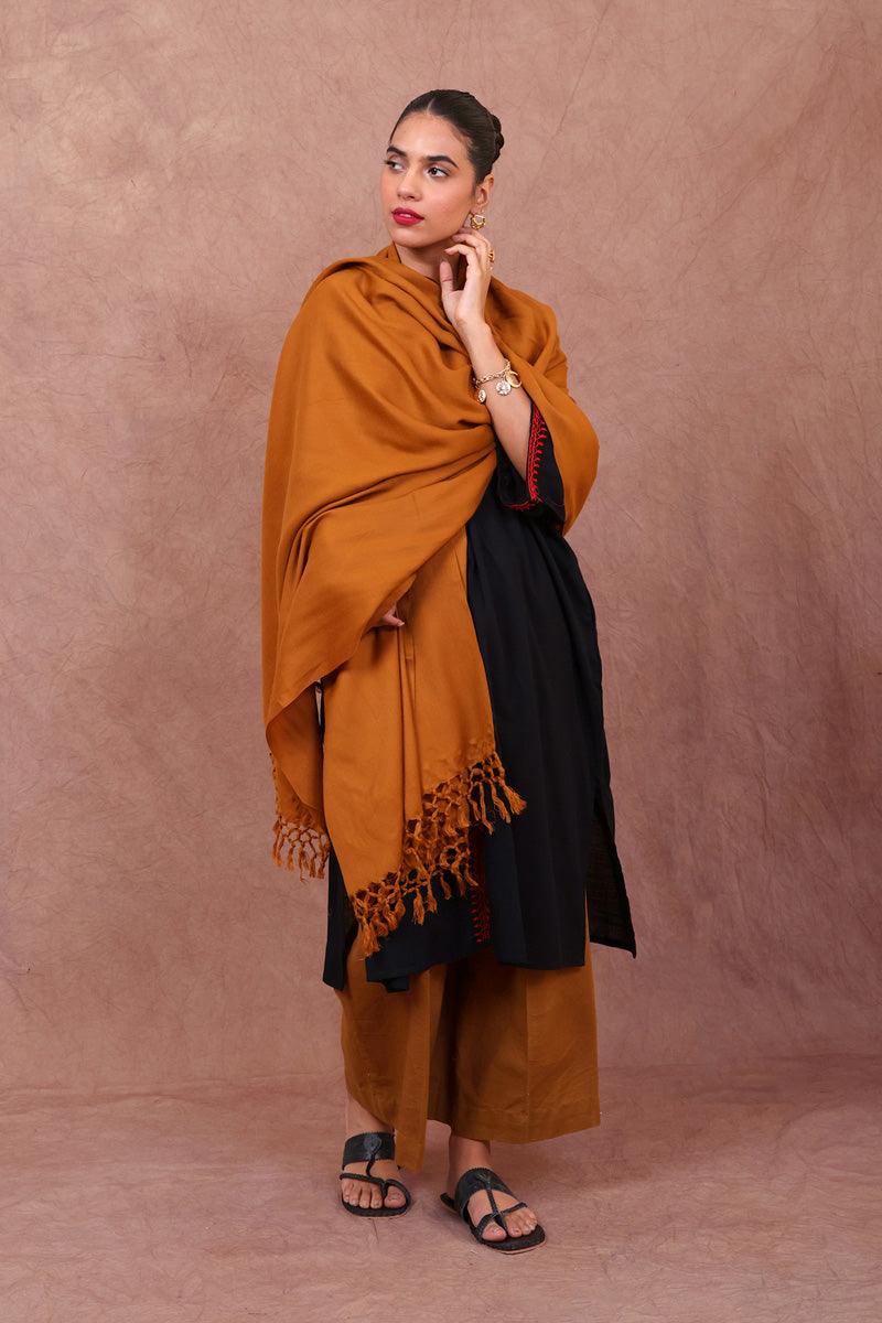 Generation - Classics Kanni Shawl - Mustard - Studio by TCS