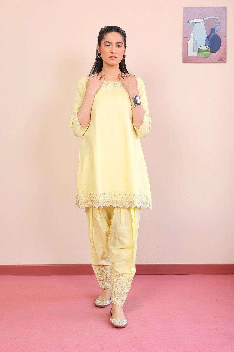 Generation - 2-Piece Musawirana Set - Yellow - Silk
