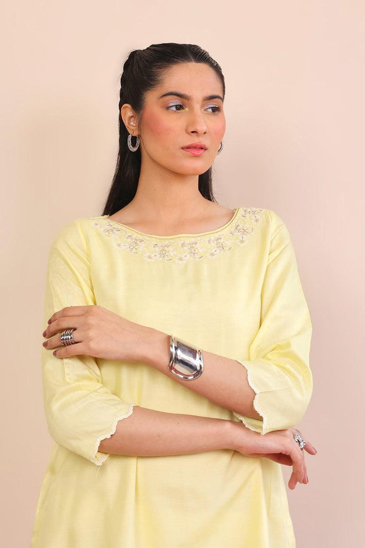 Generation - 2-Piece Musawirana Set - Yellow - Silk