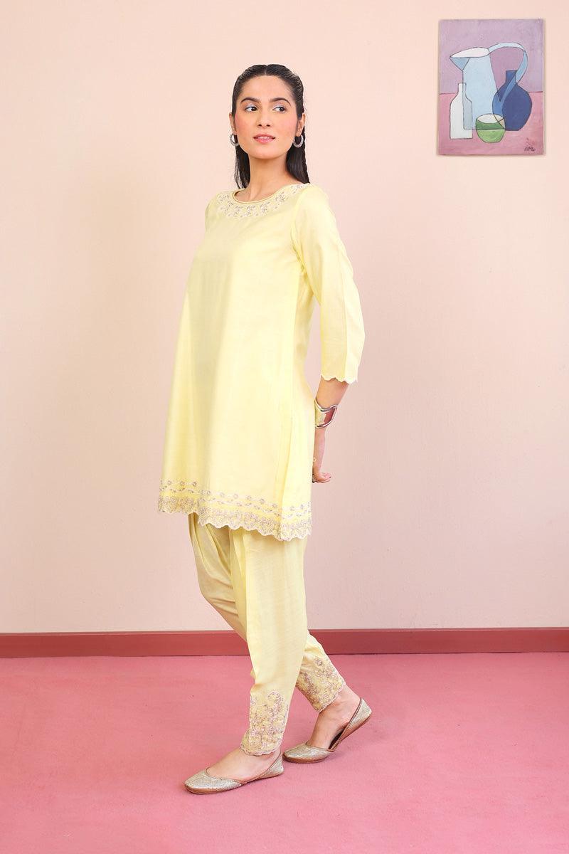 Generation - 2-Piece Musawirana Set - Yellow - Silk