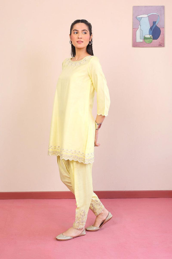Generation - 2-Piece Musawirana Set - Yellow - Silk