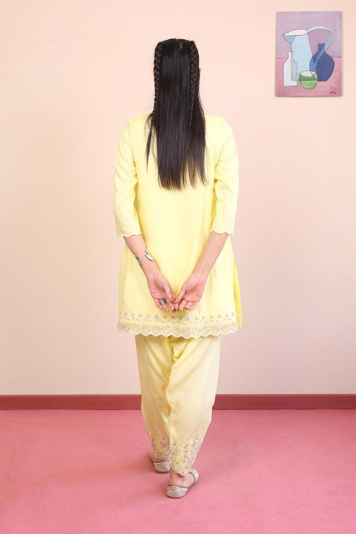 Generation - 2-Piece Musawirana Set - Yellow - Silk