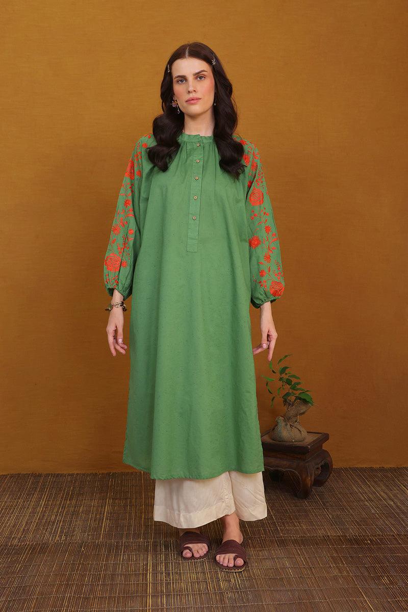 Generation - Eden Embroidered Kurta - Green - Studio by TCS