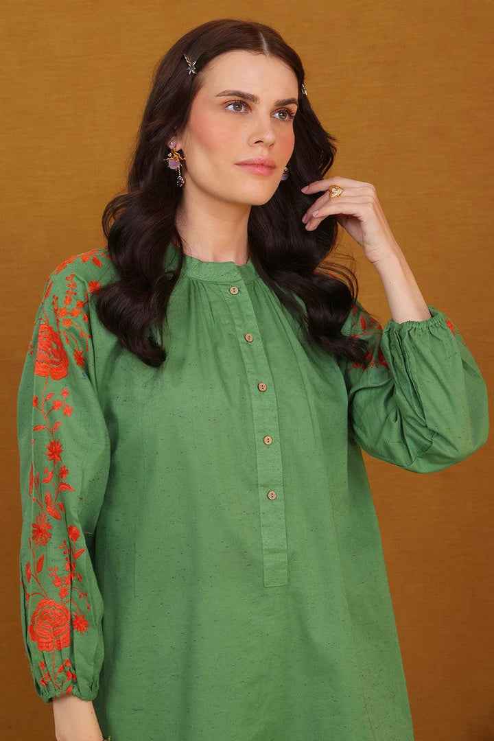 Generation - Eden Embroidered Kurta - Green - Studio by TCS