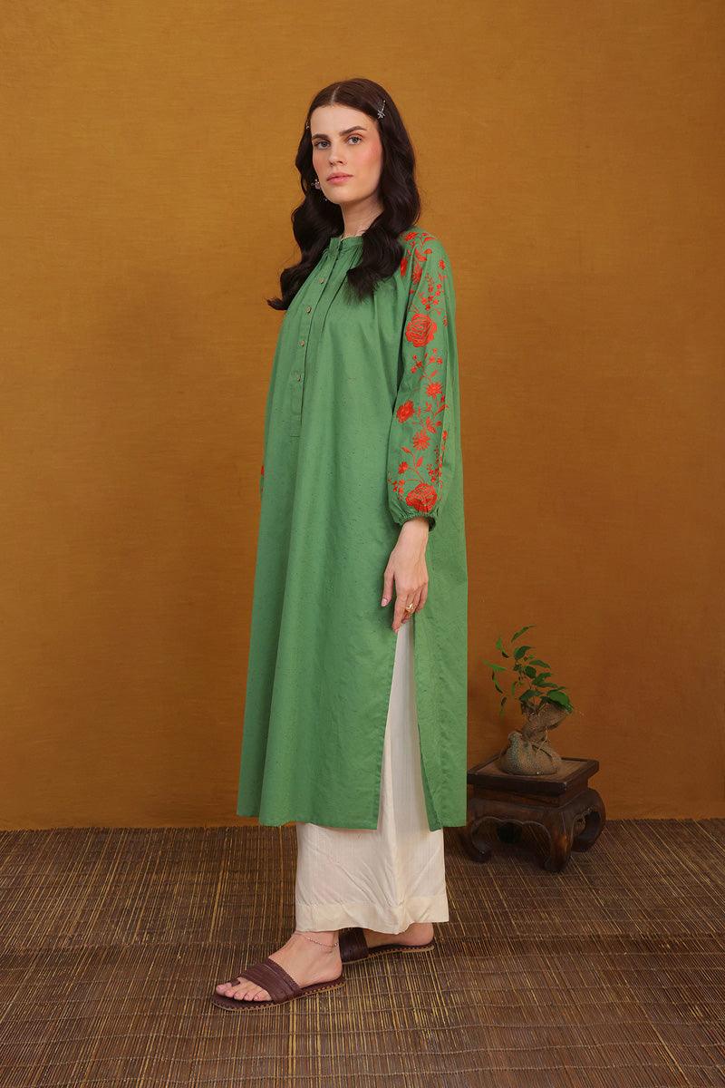 Generation - Eden Embroidered Kurta - Green - Studio by TCS