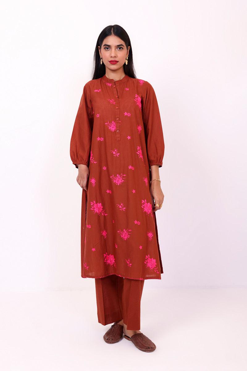 Generation - Eden Embroidered 2 Piece - Brown - Studio by TCS
