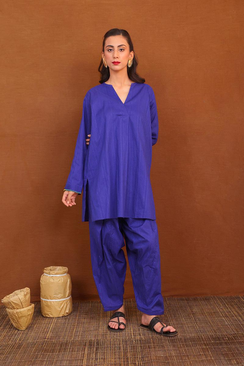 Generation - 2- Piece Shades Of Fall Co-ords - Blue - Studio by TCS