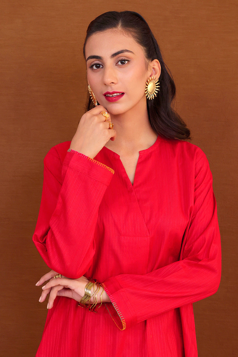Generation - 2- Piece Shades Of Fall Co-ords - Red - Studio by TCS