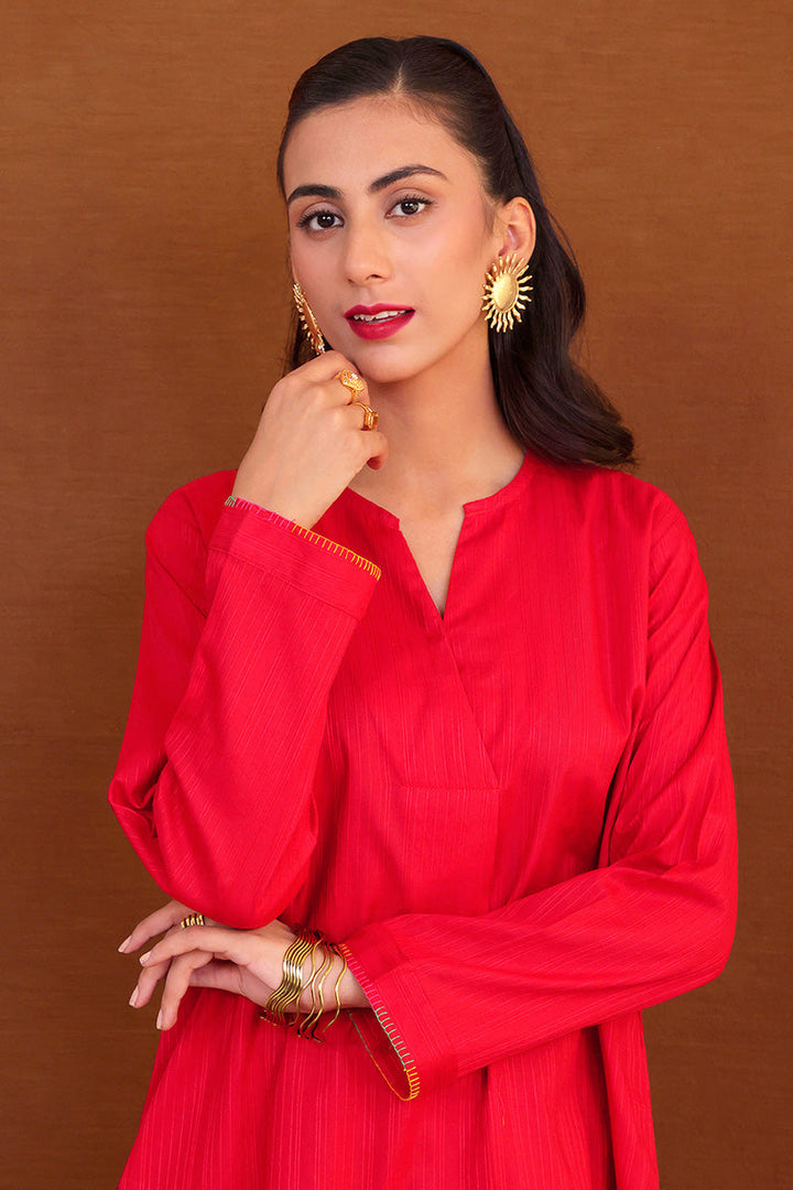 Generation - 2- Piece Shades Of Fall Co-ords - Red - Studio by TCS