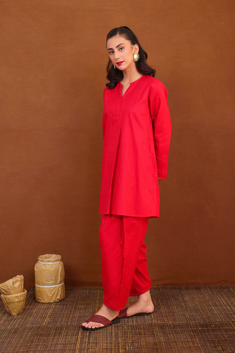 Generation - 2- Piece Shades Of Fall Co-ords - Red - Studio by TCS