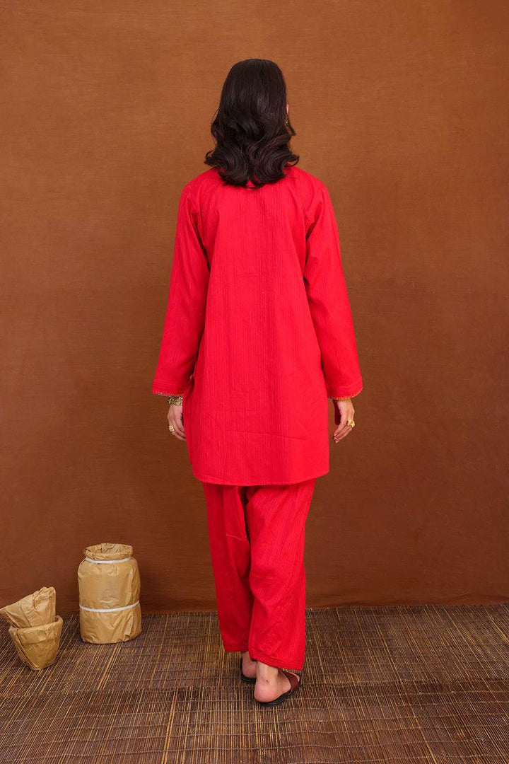 Generation - 2- Piece Shades Of Fall Co-ords - Red - Studio by TCS