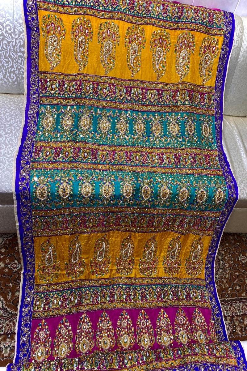 Design by Amina - Multicolored Luxury Dupatta - 4 - Studio by TCS