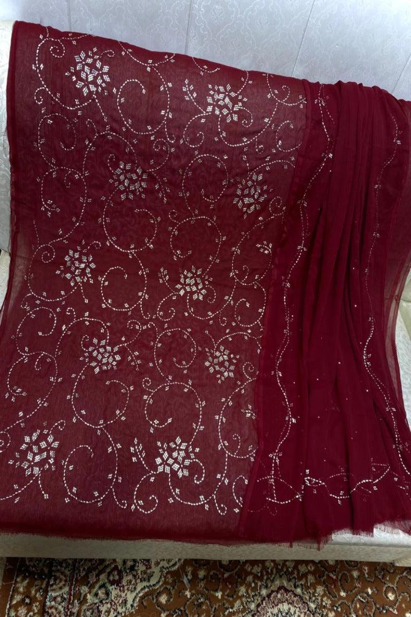 Design by Amina - Hand crafted Mukesh work - 2 Piece - 6 - Studio by TCS