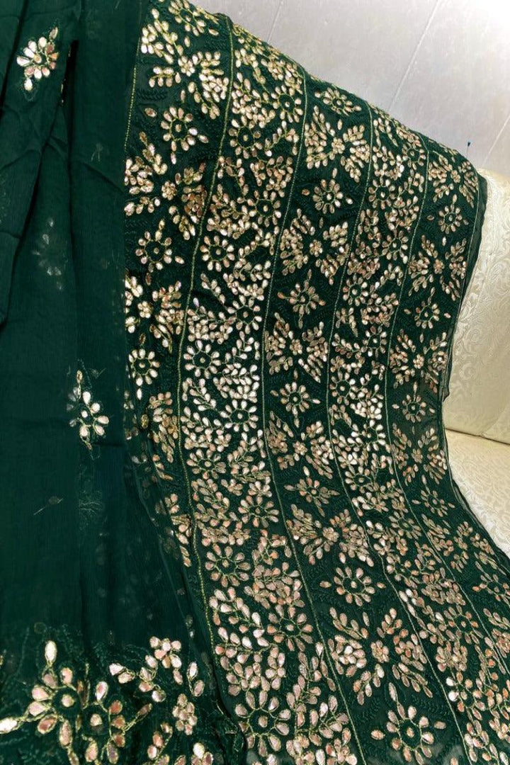 Design by Amina - Chickenkari with Gota handwork - 2 Piece - 9 - Studio by TCS