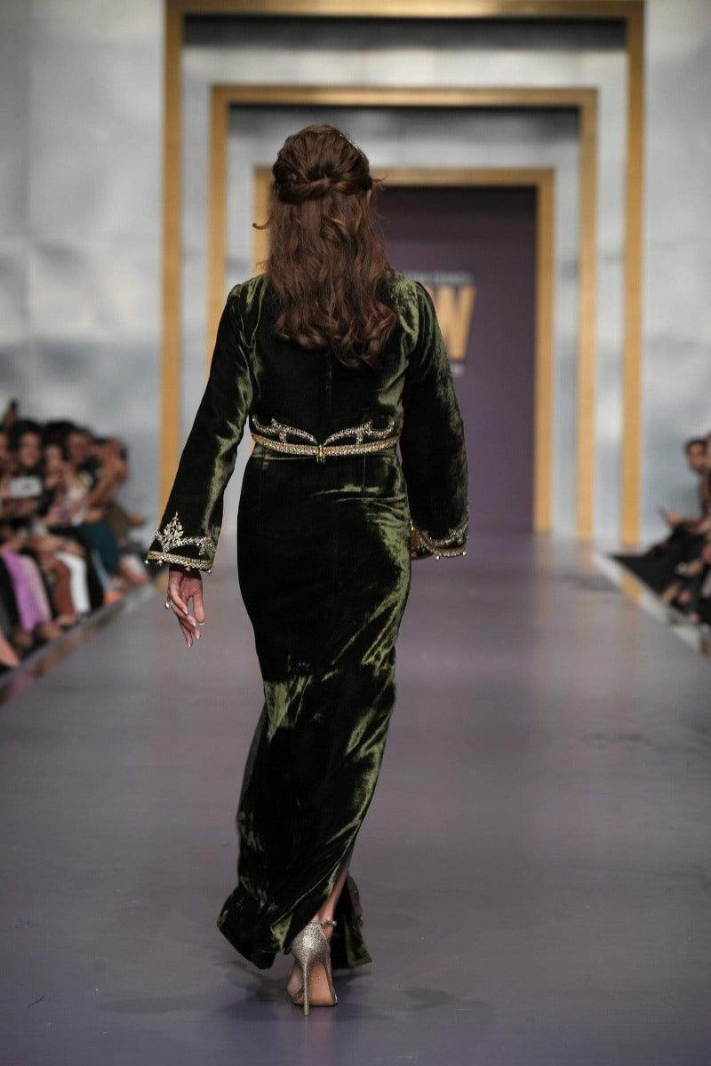 Yasmin Zaman - Green Velvet - F-195 - Shrug
