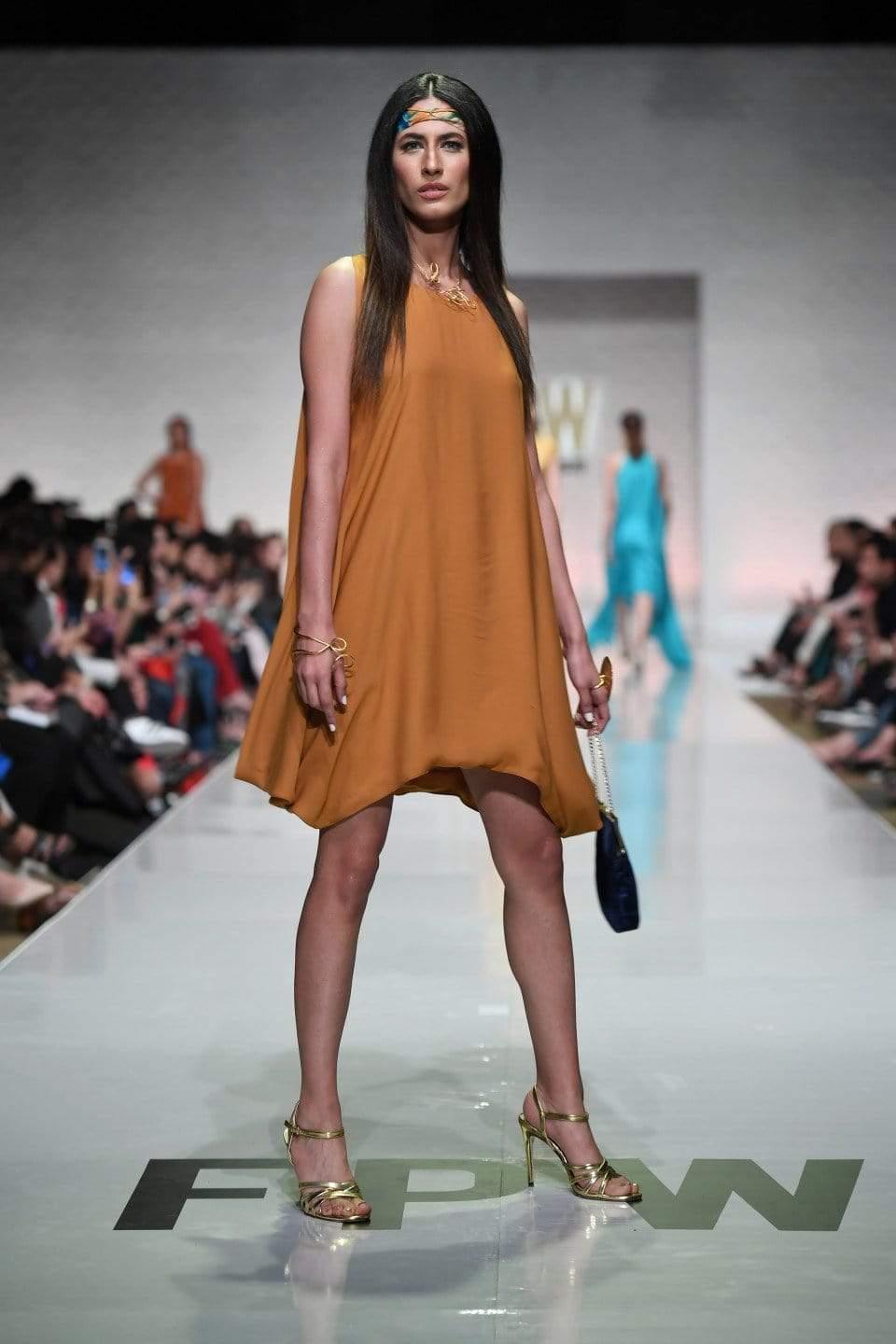 Yasmin Zaman - Mustard Short Dress - 1 Piece