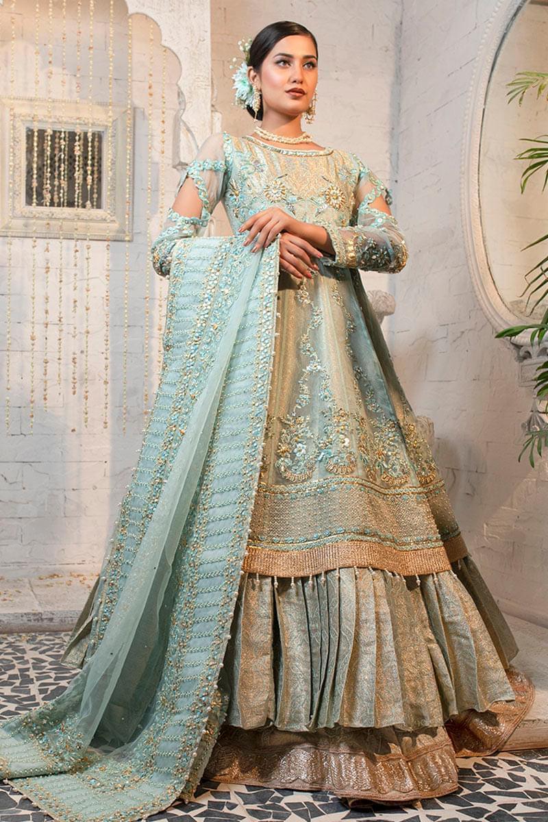 Zahra Ahmad - ABIGAIL - Green - Organza - 2 Piece