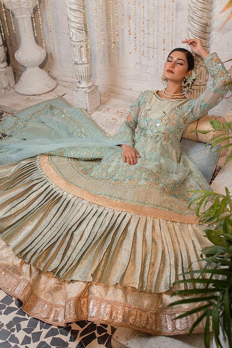 Zahra Ahmad - ABIGAIL - Green - Organza - 2 Piece
