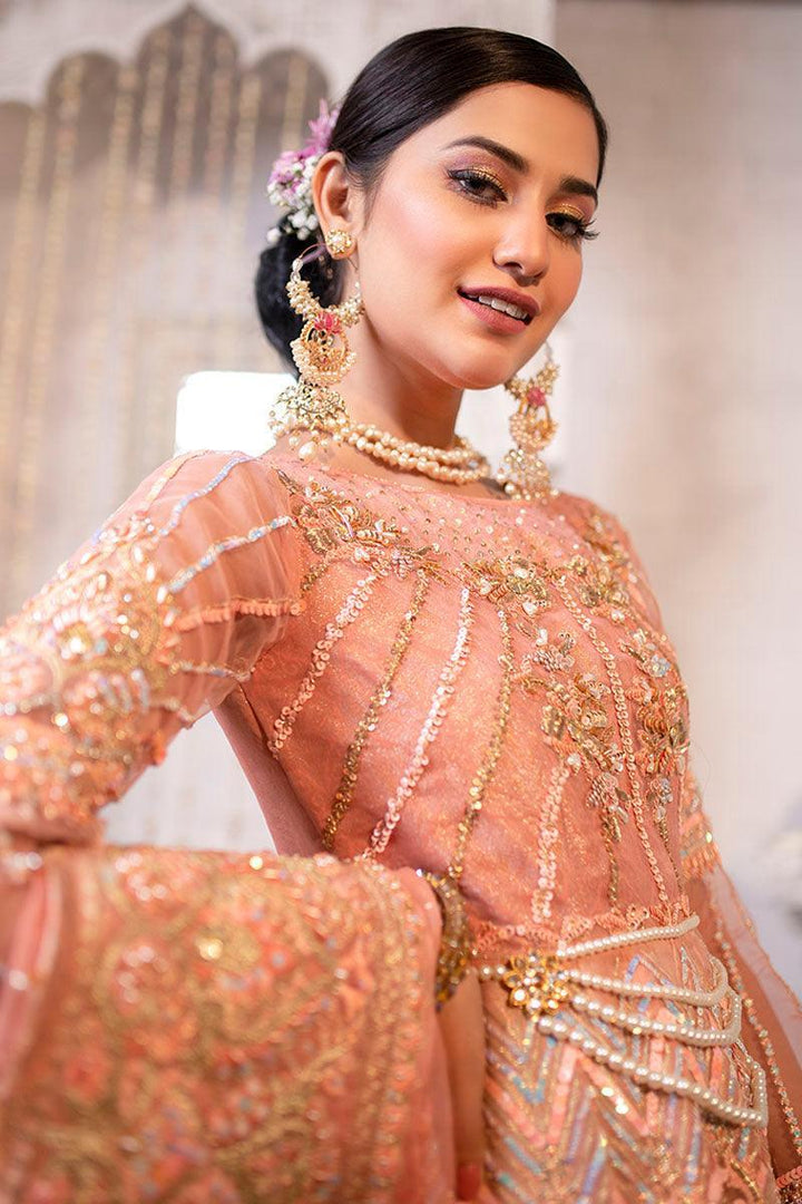 Zahra Ahmad - PEACH GULSHAN - Peach - Multi - 2 Piece