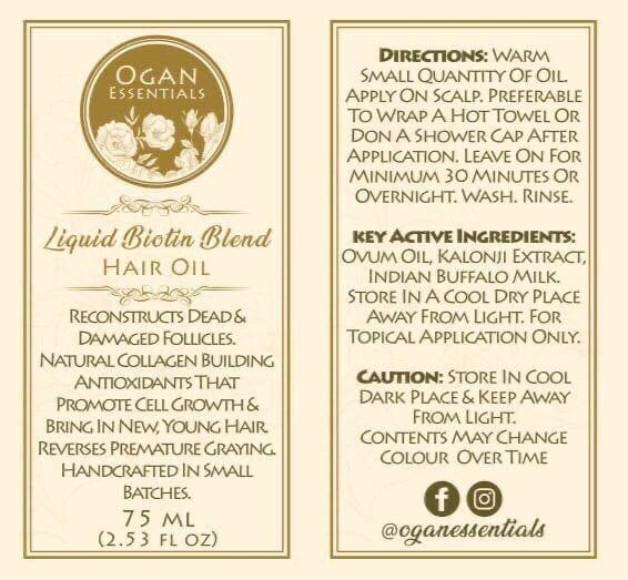 OGAN Pure Biotin Enriched Hair Re-Growth Head Massage Oil - Studio by TCS