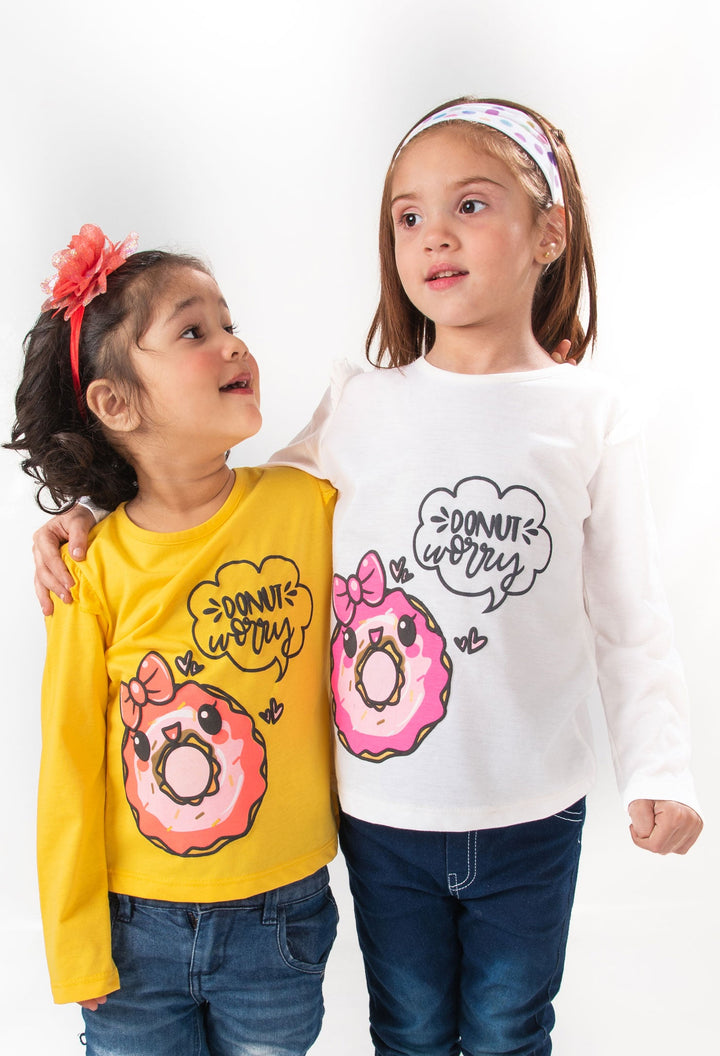 Modest - Donut Worry Yellow Girls T-Shirt