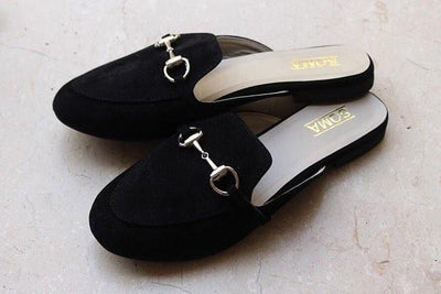 Soma - Black Free Falling Loafers Backless 