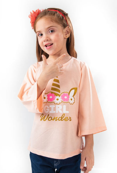 Modest - Wonder Peach Girls T-Shirt