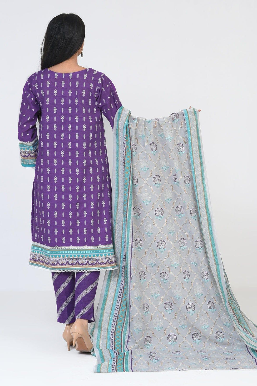 Mizaj - 3 Pc - Unstitched - Vol.02 - Khaddar Shirt, Dupatta and Trousers - Studio by TCS
