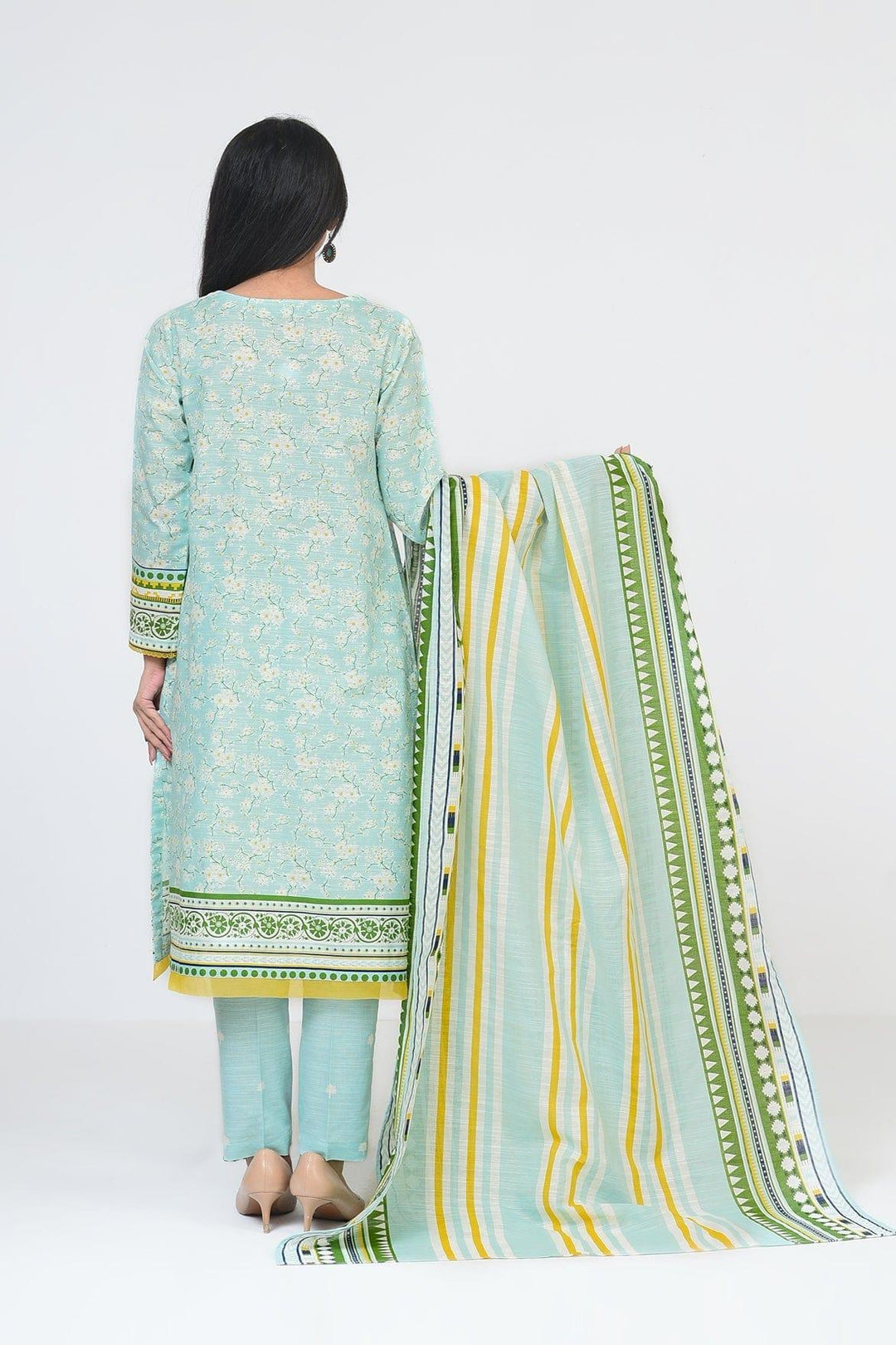 Mizaj - 3 Pc - Unstitched - Vol.02 - Khaddar Shirt, Dupatta and Trousers - Studio by TCS
