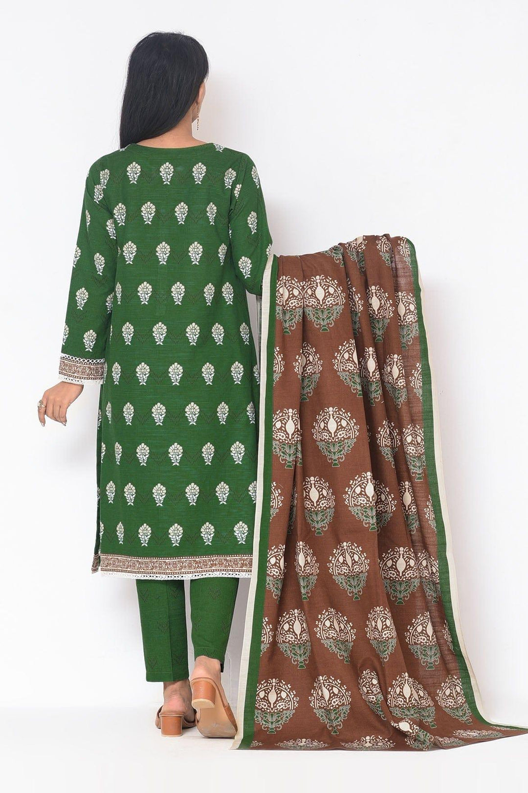 Mizaj - 3 Pc - Unstitched - Vol.02 - Khaddar Shirt, Dupatta and Trousers - Studio by TCS
