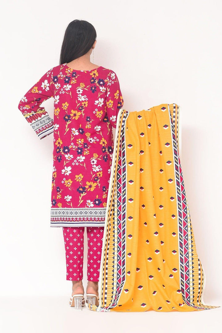 Mizaj - 3 Pc - Unstitched - Vol.02 - Khaddar Shirt, Dupatta and Trousers - Studio by TCS