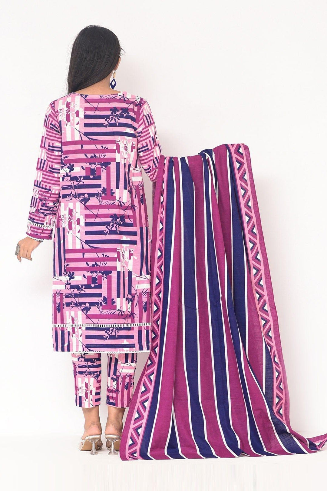Mizaj - 3 Pc - Unstitched - Vol.02 - Khaddar Shirt, Dupatta and Trousers - Studio by TCS