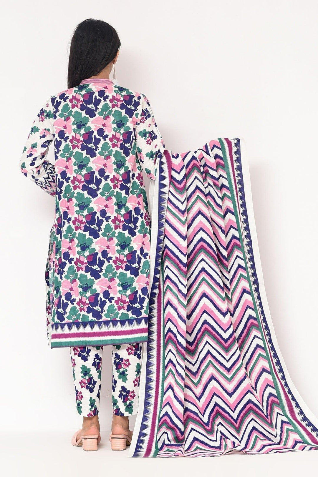 Mizaj - 3 Pc - Unstitched - Vol.02 - Khaddar Shirt, Dupatta and Trousers - Studio by TCS