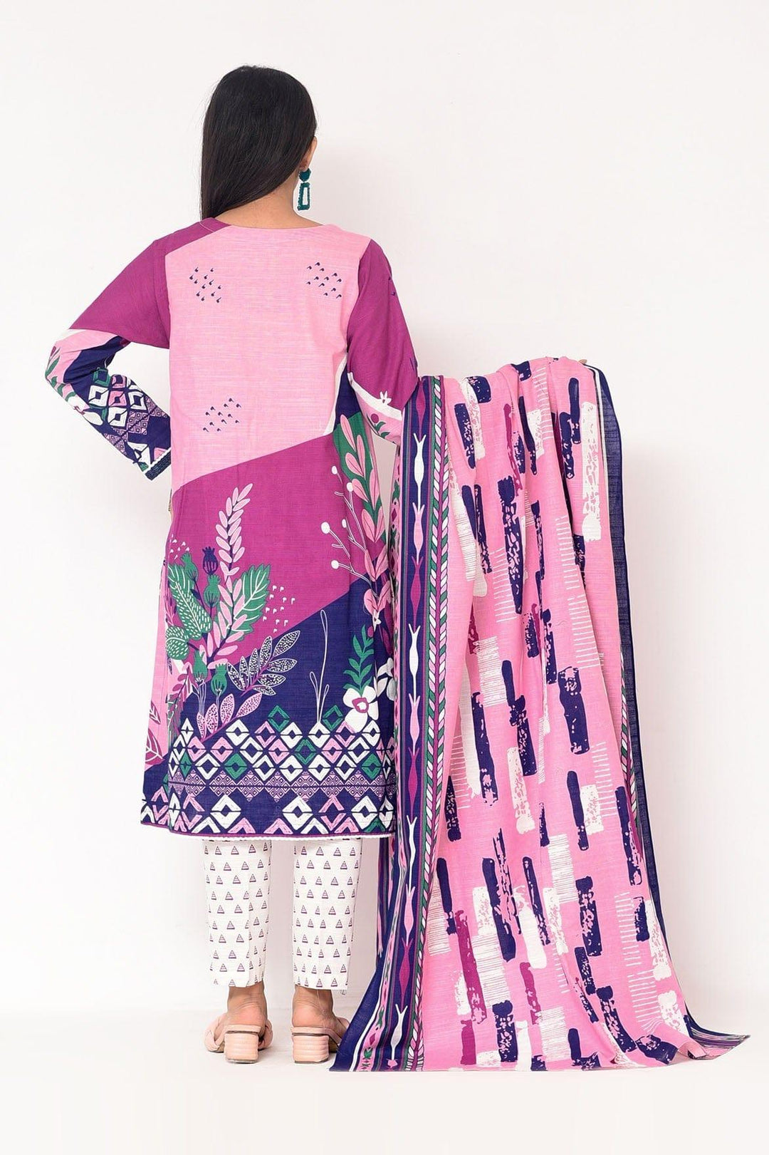Mizaj - 3 Pc - Unstitched - Vol.02 - Khaddar Shirt, Dupatta and Trousers - Studio by TCS