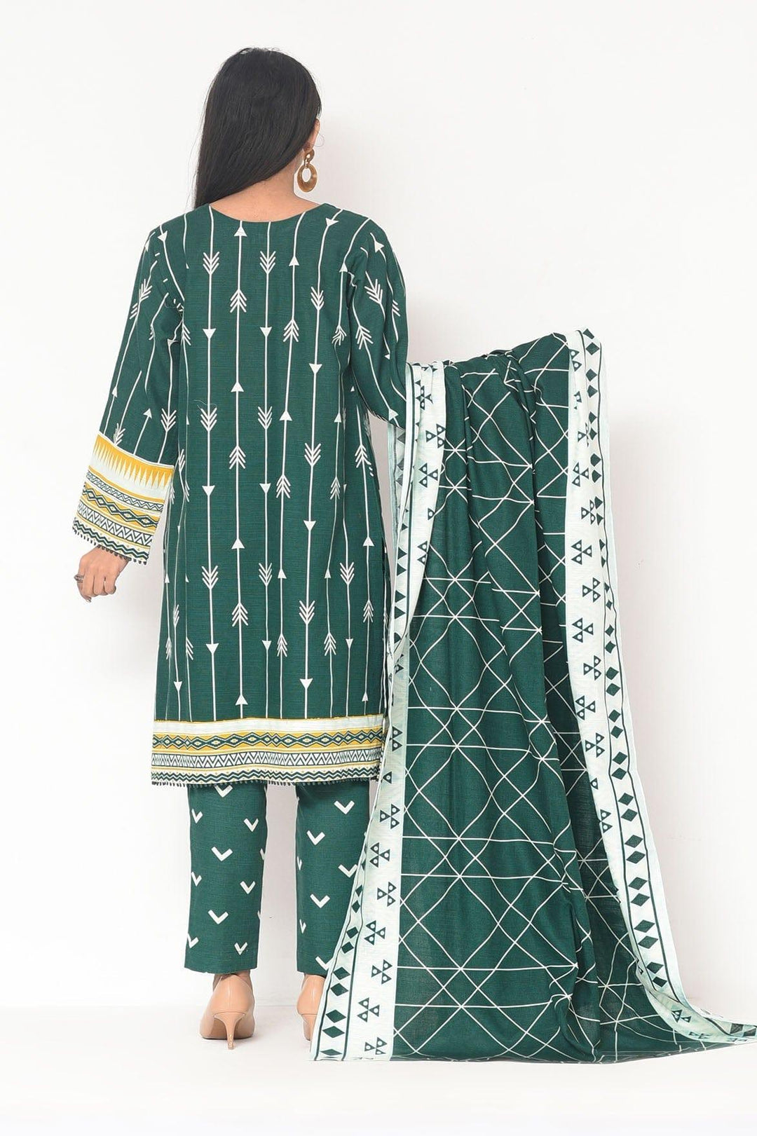 Mizaj - 3 Pc - Unstitched - Vol.02 - Khaddar Shirt, Dupatta and Trousers - Studio by TCS
