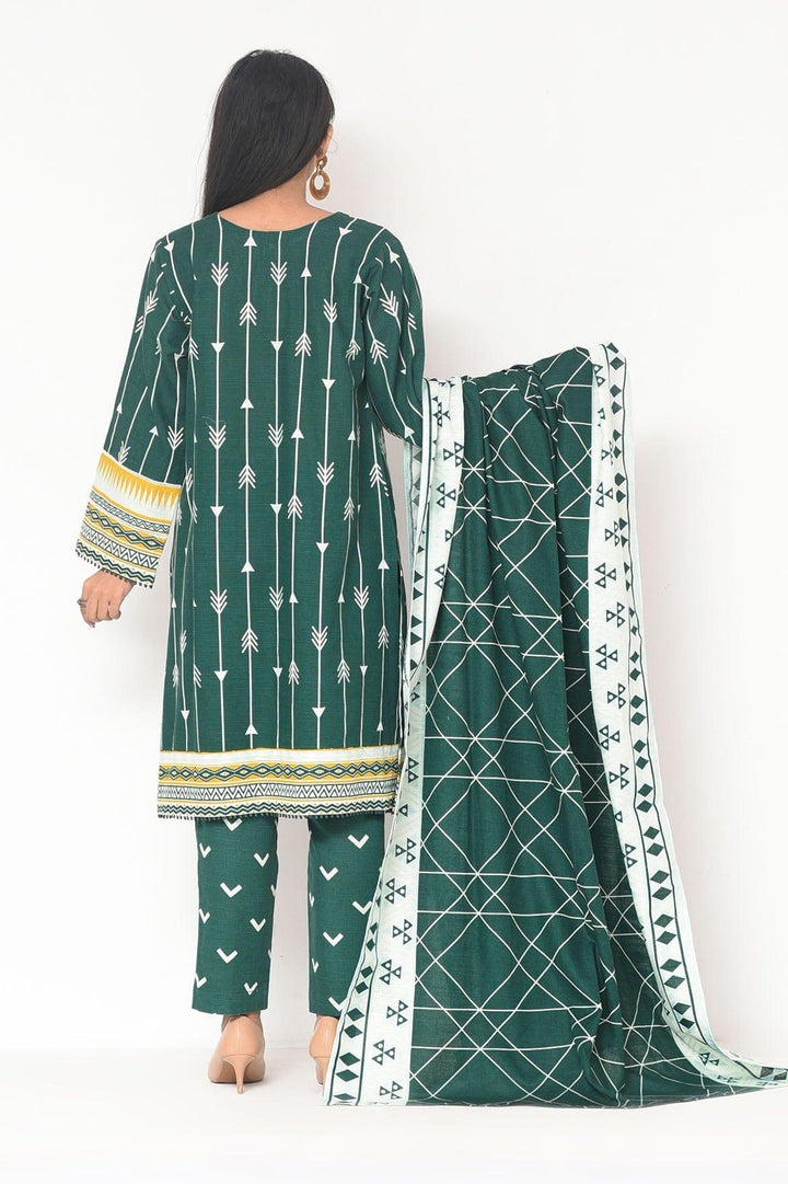 Mizaj - 3 Pc - Unstitched - Vol.02 - Khaddar Shirt, Dupatta and Trousers - Studio by TCS