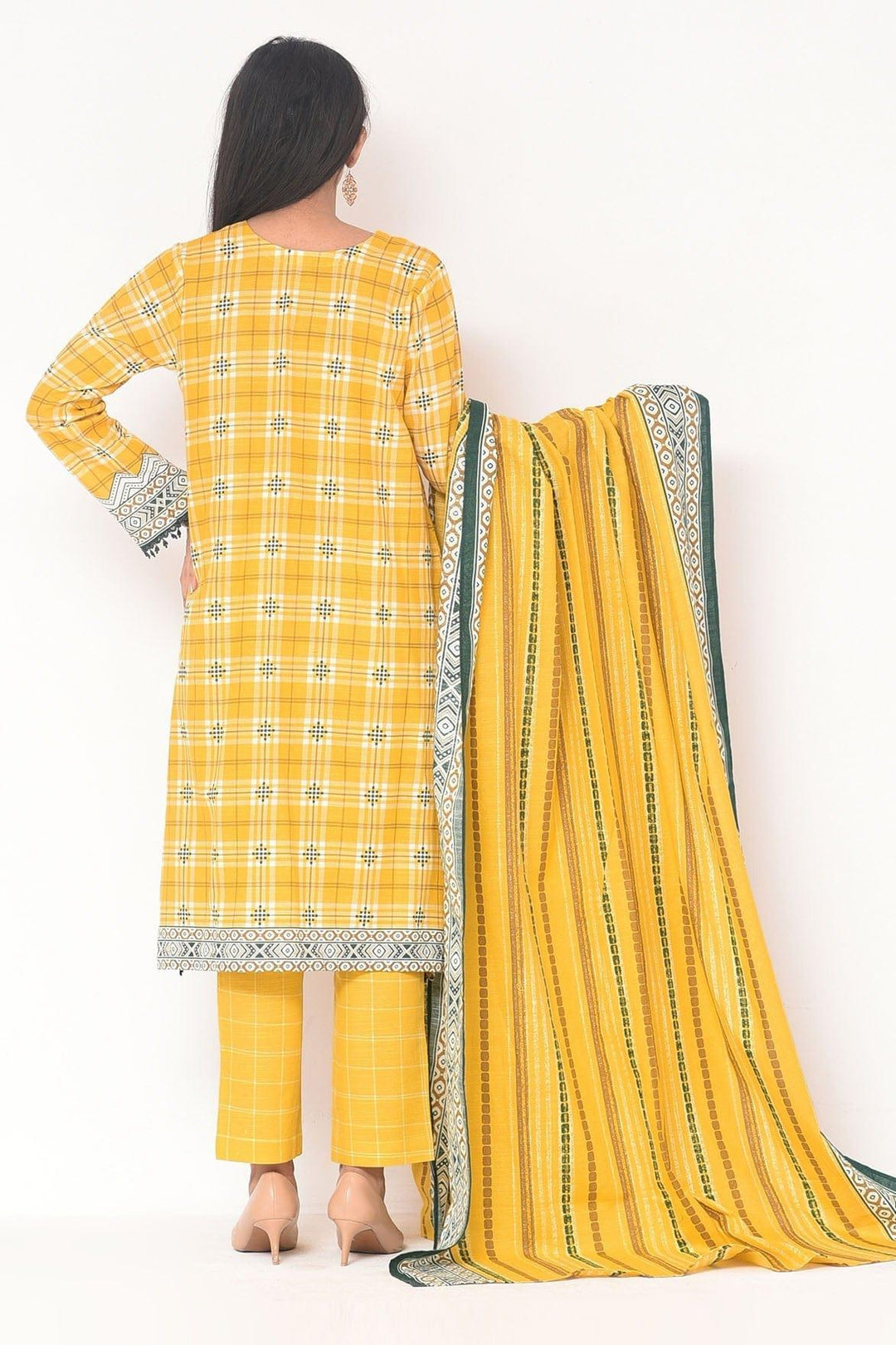 Mizaj - 3 Pc - Unstitched - Vol.02 - Khaddar Shirt, Dupatta and Trousers - Studio by TCS