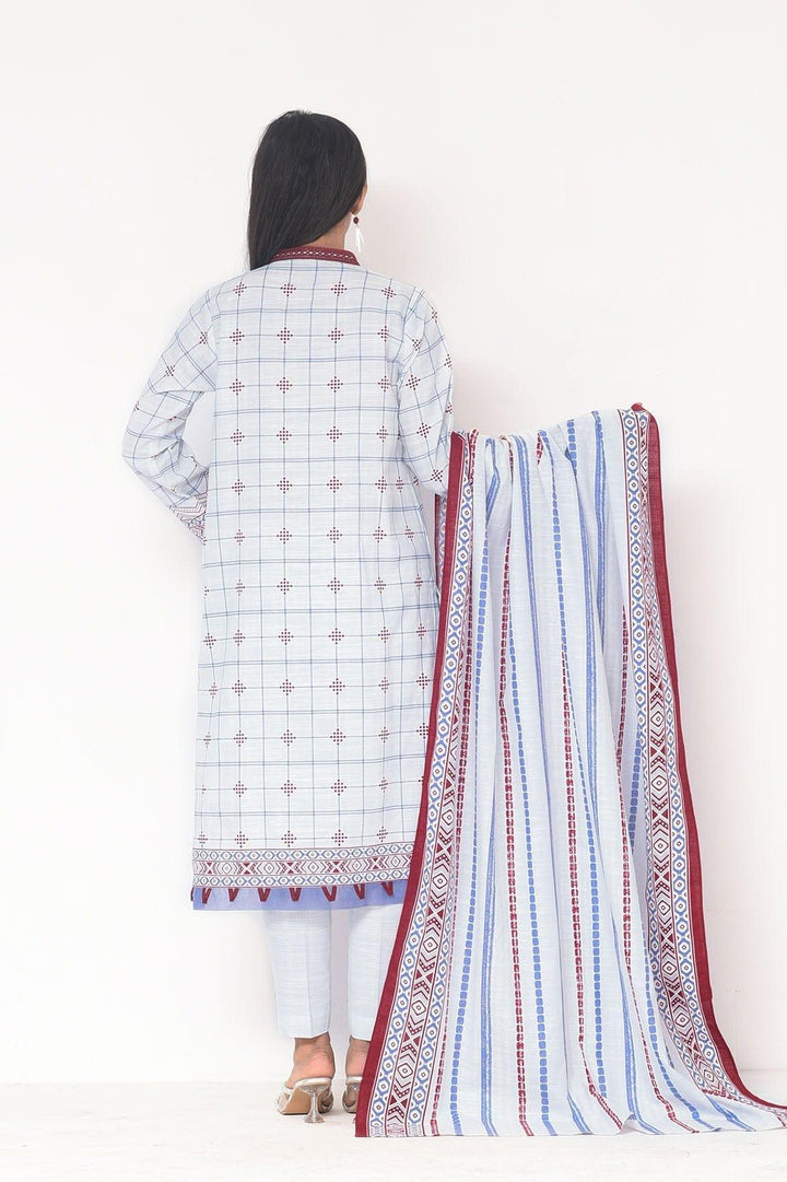 Mizaj - 3 Pc - Unstitched - Vol.02 - Khaddar Shirt, Dupatta and Trousers - Studio by TCS